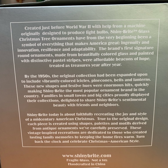 Vintage Inspired Shiny Brite Glass Ornaments - Picture 2 of 2